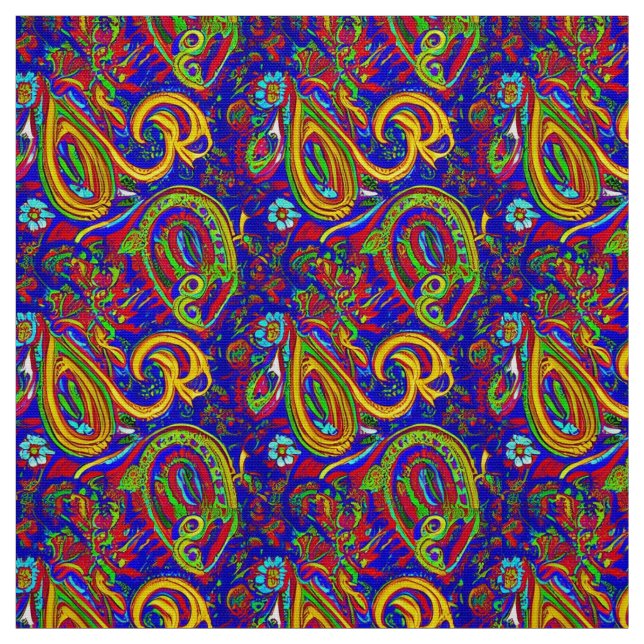 Contemporary Paisley Fabric Designs (Swatch)