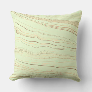 Contemporary Pale Mint Green with Linen Pattern   Cushion