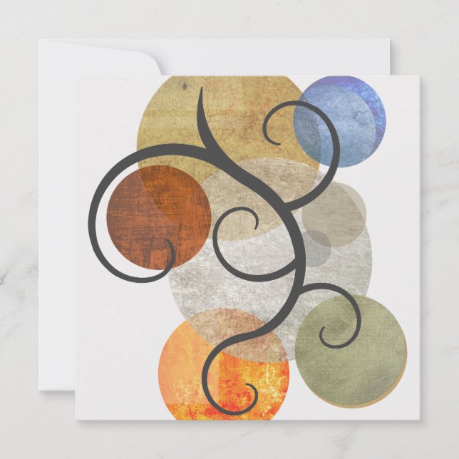 Contemporary Patterned Circles (Front)