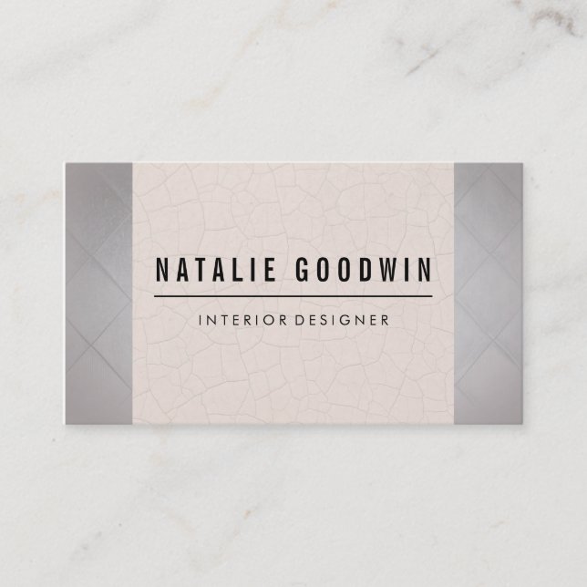 Contemporary Patterns Interior Business Card (Front)