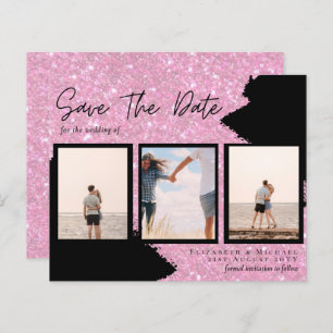 Contemporary Photo Save Dates Engagement