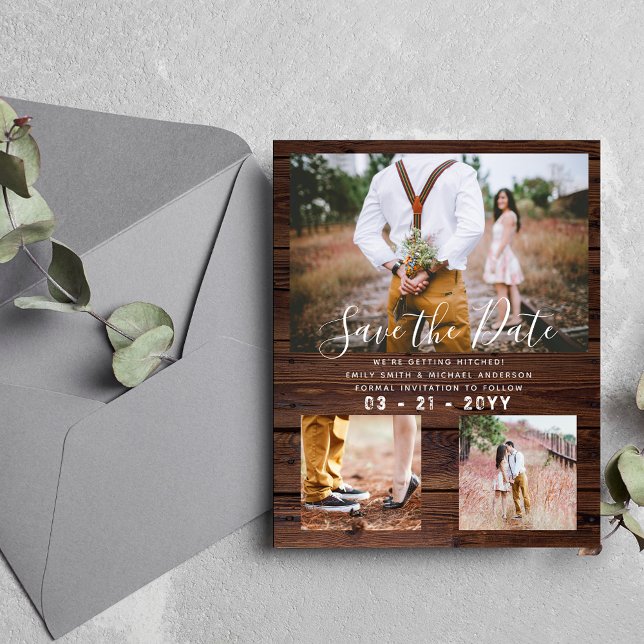 Contemporary Photo Save Dates Engagement  Flyer (Creator Uploaded)
