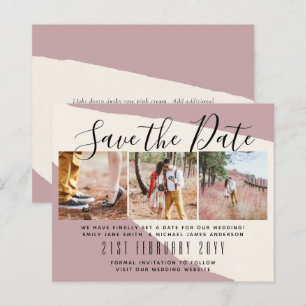 Contemporary PHOTO Save the Dates by LeahG BUDGET