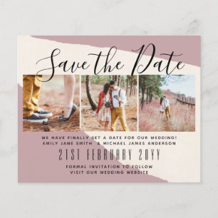 Contemporary PHOTO Save the Dates by LeahG BUDGET Flyer