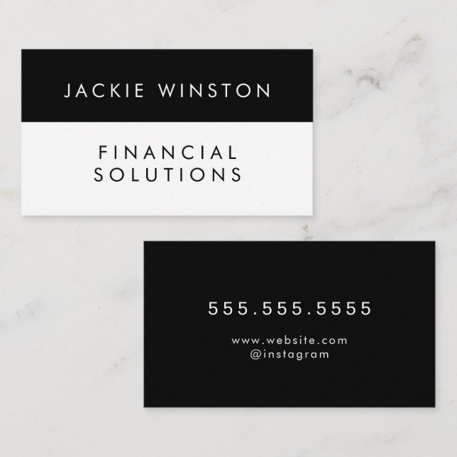 Contemporary Professional Business Card (Front/Back)