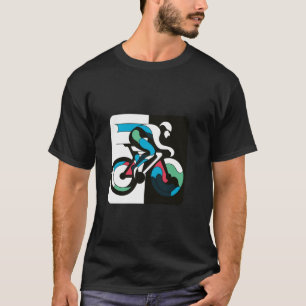 Contemporary Road Racing Sport Cycling T-Shirt