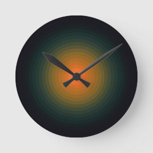 Contemporary round clock