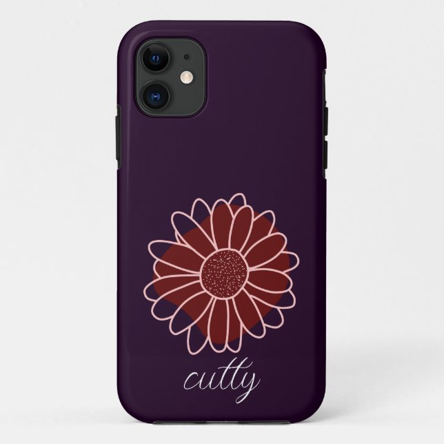 Contemporary Rustic Sunflower  Case-Mate iPhone Case (Back)