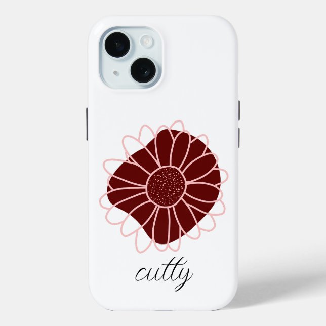 Contemporary Rustic Sunflower  Case-Mate iPhone Case (Back)