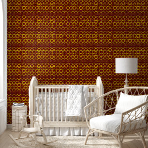 Contemporary Rustic Sunflower Pattern Wallpaper