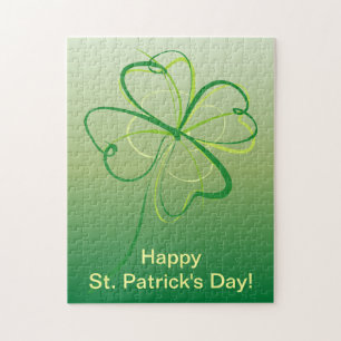 Contemporary Shamrock Jigsaw Puzzle