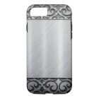 Contemporary Silver Metallic Swirl Case