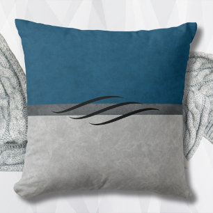 Contemporary Slate Blue Home Décor Pillow