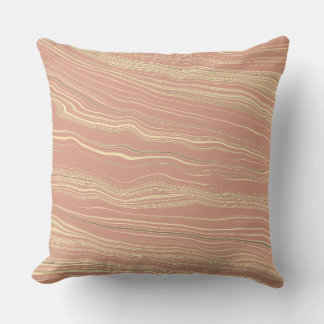 Contemporary Soft Coral, Tan with Linen Pattern Cushion
