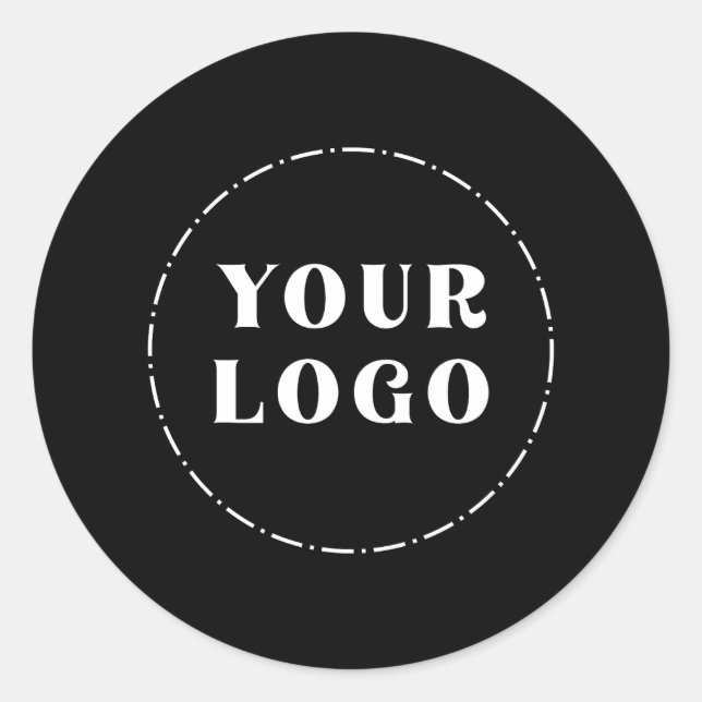 Contemporary, Streamlined, Elegant, & personalised Classic Round Sticker (Front)