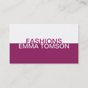 Contemporary Style (fuchsia) Business Card