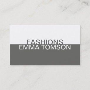 Contemporary Style (Grey) Business Card