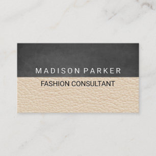 Contemporary Texture Leather Background Business Card