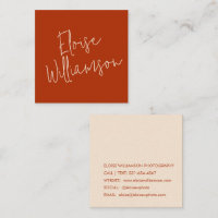Contemporary Trendy Chic Bold Calligraphy Red