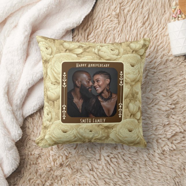 Contemporary True Love Wedding Throw Pillow   (Blanket)