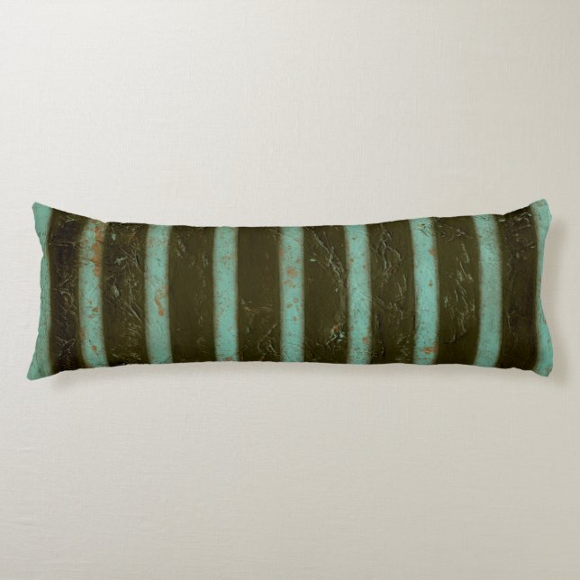 Contemporary Turquoise Air Grate Body Cushion (Front)