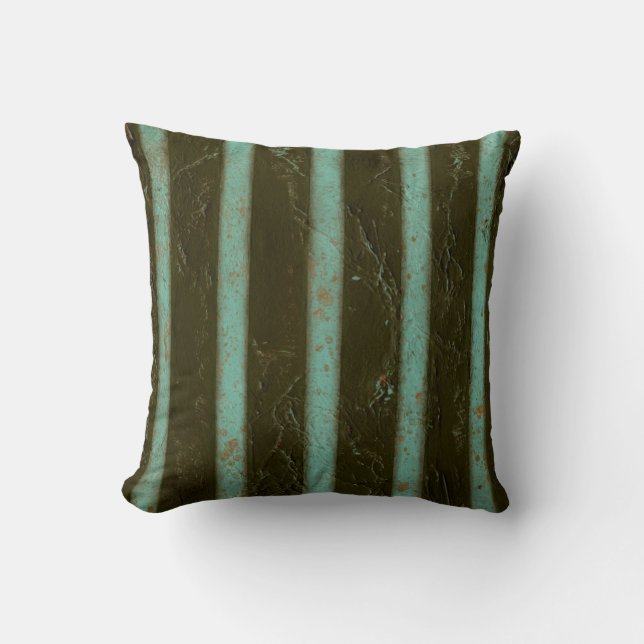 Contemporary Turquoise Air Grate Cushion (Front)