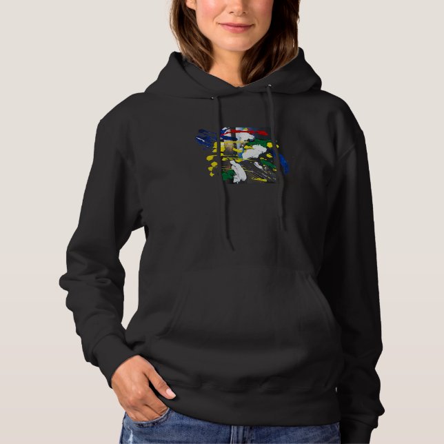 Contemporary  Urban Stylish Abstract Artwork Artis Hoodie (Front)