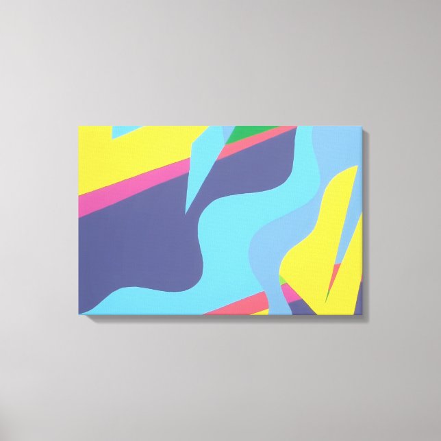 Contemporary Vibrant Abstract Art Print (Front)