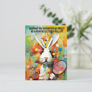 Contemporary vibrant Happy Easter Holiday Postcard