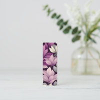 Contemporary Waldorf Floral Pattern Art Bookmark