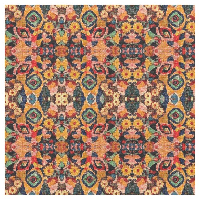 Contemporary, Watercolor, Tapestry Design Fabric (Close Up)