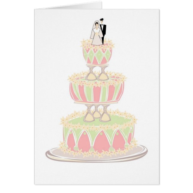 Contemporary Wedding Cake with Wine Glass Tiers (Front)