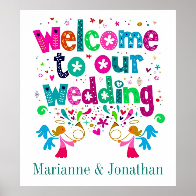 Contemporary Wedding Poster (Front)