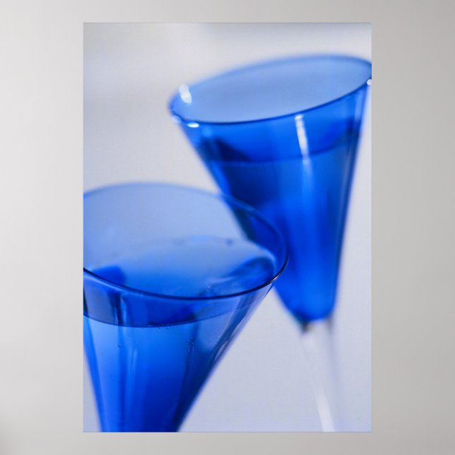 Contemporary Wine Glasses Poster Print (Front)