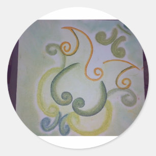 ContemporaryGanesh2 Classic Round Sticker