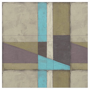 Contemporay Minimalist Painting with Deep Colour Fabric