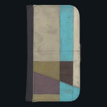 Contemporay Minimalist Painting with Deep Colour Samsung S4 Wallet Case<br><div class="desc">What do you get when you mix a minimalist verve with deep,  rich colour? You get this wonderfully contemporary Jennifer Goldberger painting. Plum,  light blue and grey mix together to bring this piece to life. Buy your copy today!</div>