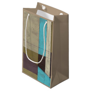 Contemporay Minimalist Painting with Deep Colour Small Gift Bag