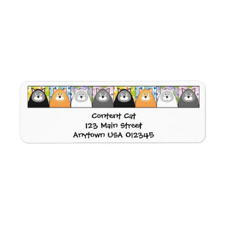Content Cat Address Label