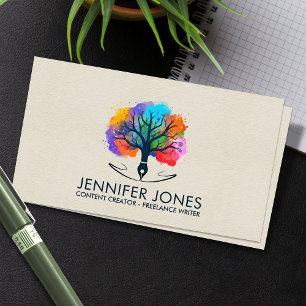 Content Creator - Copywriter - Freelance Writer Business Card