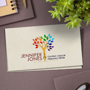 Content Creator - Copywriter - Freelance Writer Business Card