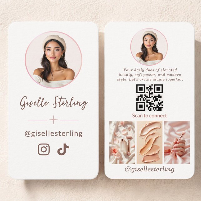 Content Creator Social Media Influencer Business Card (Creator Uploaded)