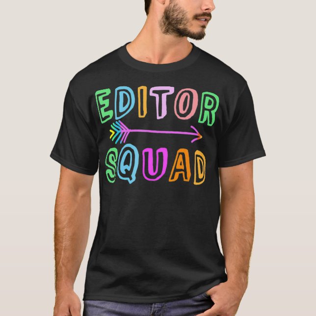 Content Editing Staff Team Yearbook Crew Author Ed T-Shirt (Front)