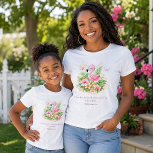 Content in Every Season Christian Flamingo T-Shirt