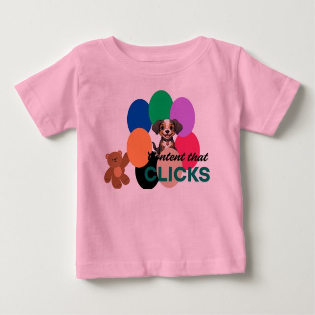 Content That Clicks Baby T-Shirt (Front)