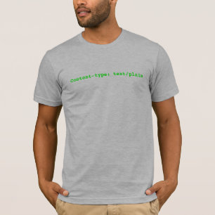 Content-type: text/plain T-Shirt