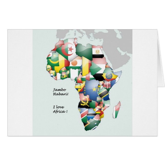 Continent of Africa Beautiful Mama Africa Colourfu (Front Horizontal)