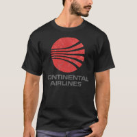 Continental Airlines Vintage Aviation  Classic T-S
