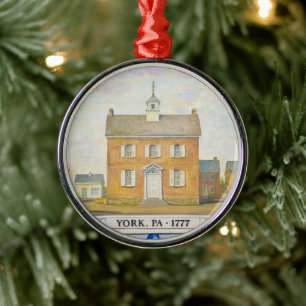 Continental Congress in York Metal Tree Decoration