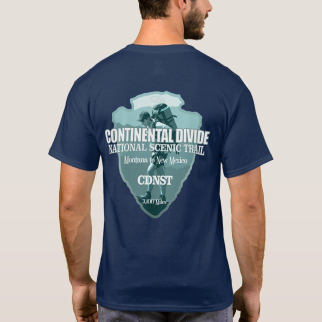 Continental Divide Trail (arrowhead T) T-Shirt (Back)